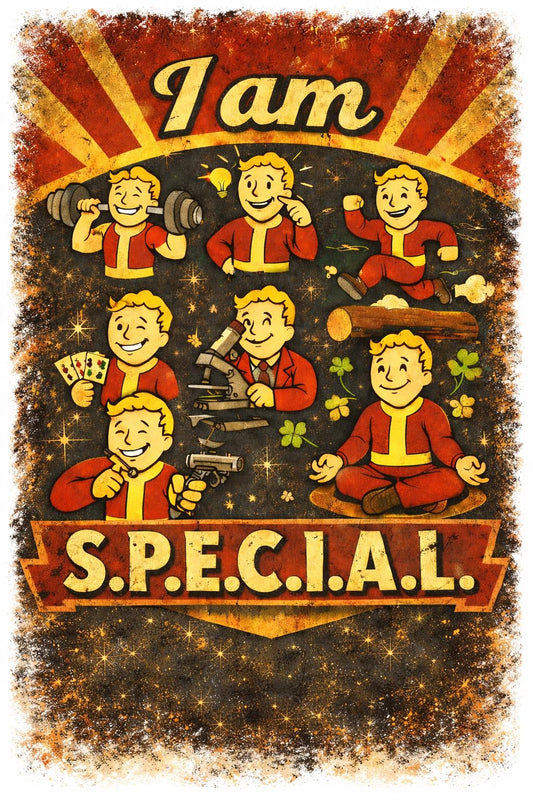 I Am S.P.E.C.I.A.L Poster | Retro Cartoon Wall Art | A4 & A3 Print