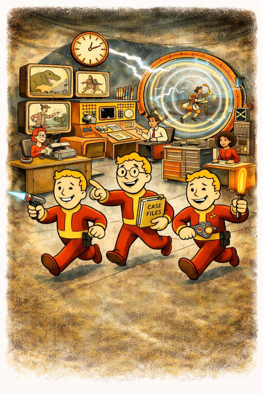 Escape the TVA PIP | Vintage Cartoon Wall Art | A4 & A3 Poster