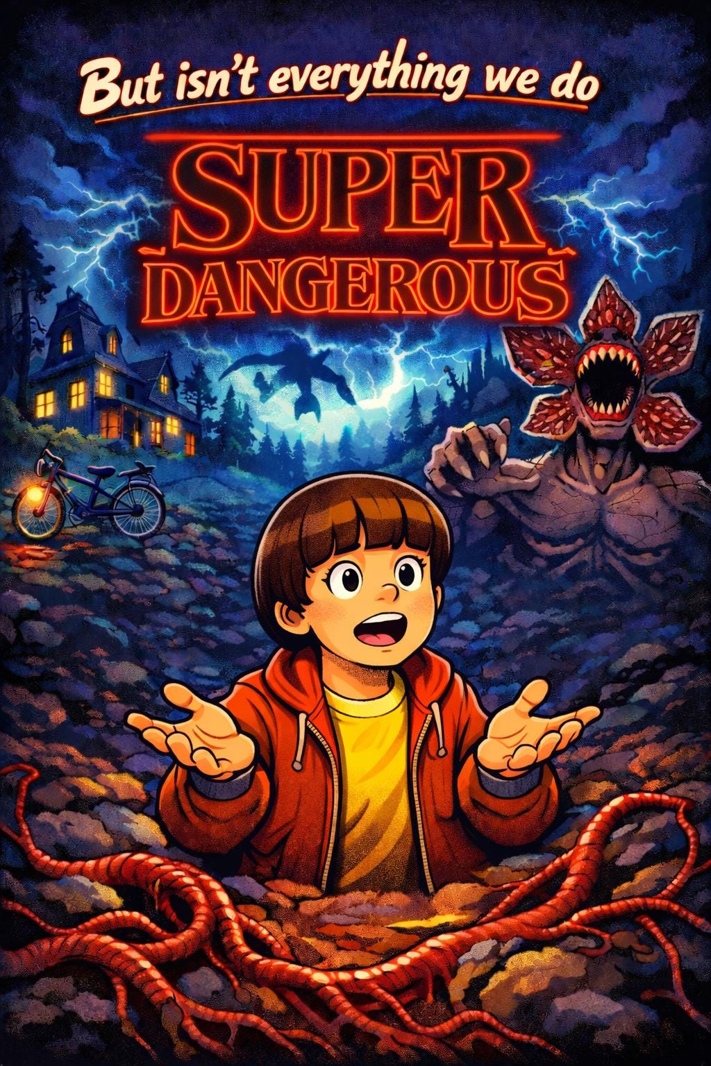 Super Dangerous Poster | Retro Horror Sci-Fi Wall Poster