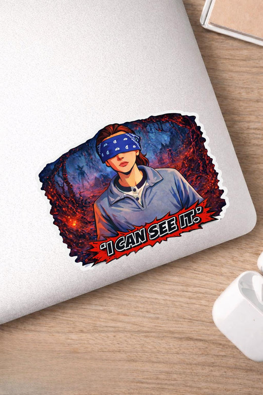 I Can See It Laptop Sticker | Retro Sci-Fi Horror Vinyl Decal