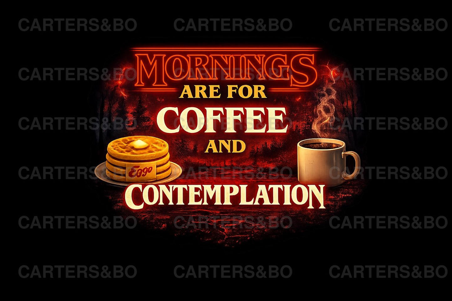 Mornings Are For Coffee And Contemplation T-Shirt | Retro 80s Inspired Graphic Tee | Coffee Lover Shirt | Vintage TV Style Top