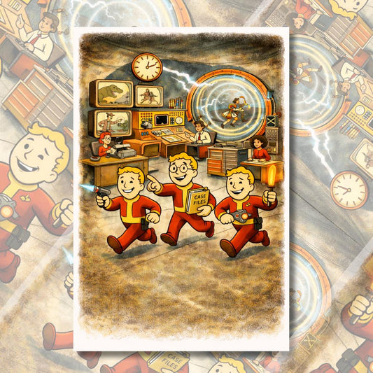 Escape the TVA PIP | Vintage Cartoon Wall Art | A4 & A3 Poster