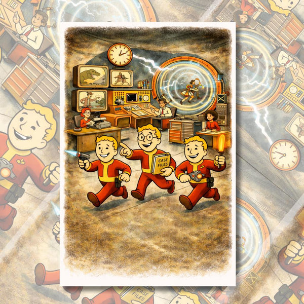 Escape the TVA PIP | Vintage Cartoon Wall Art | A4 & A3 Poster