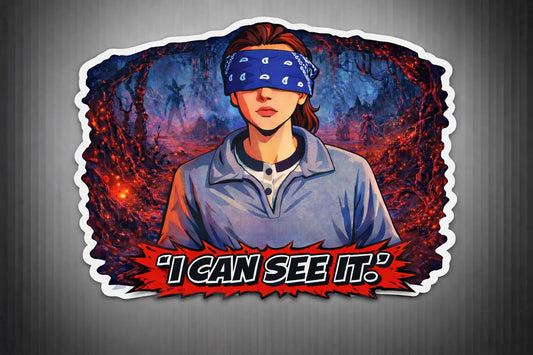 I Can See It Laptop Sticker | Retro Sci-Fi Horror Vinyl Decal